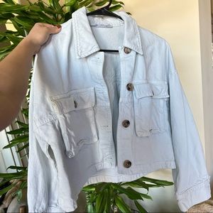 Zara Light wash denim jacket